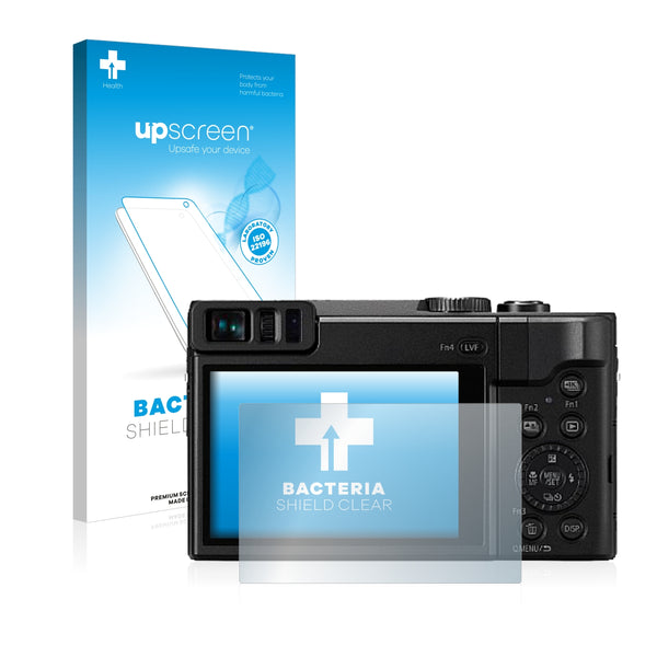 upscreen Bacteria Shield Clear Premium Antibacterial Screen Protector for Panasonic Lumix DC-TZ91