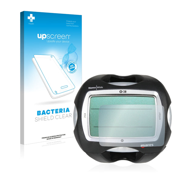 upscreen Bacteria Shield Clear Premium Antibacterial Screen Protector for Mares Nemo Wide 2