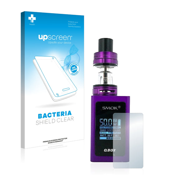upscreen Bacteria Shield Clear Premium Antibacterial Screen Protector for Smok Qbox