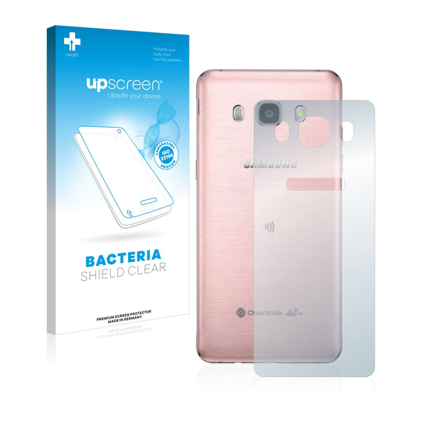 upscreen Bacteria Shield Clear Premium Antibacterial Screen Protector for Samsung Galaxy J5 Duos 2016 (Back)