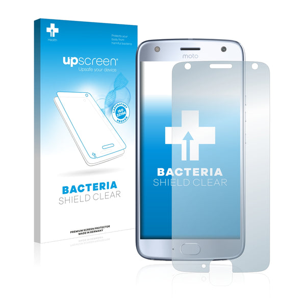 upscreen Bacteria Shield Clear Premium Antibacterial Screen Protector for Motorola Moto X4
