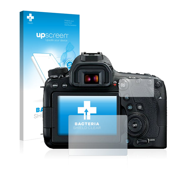 upscreen Bacteria Shield Clear Premium Antibacterial Screen Protector for Canon EOS 6D Mark II