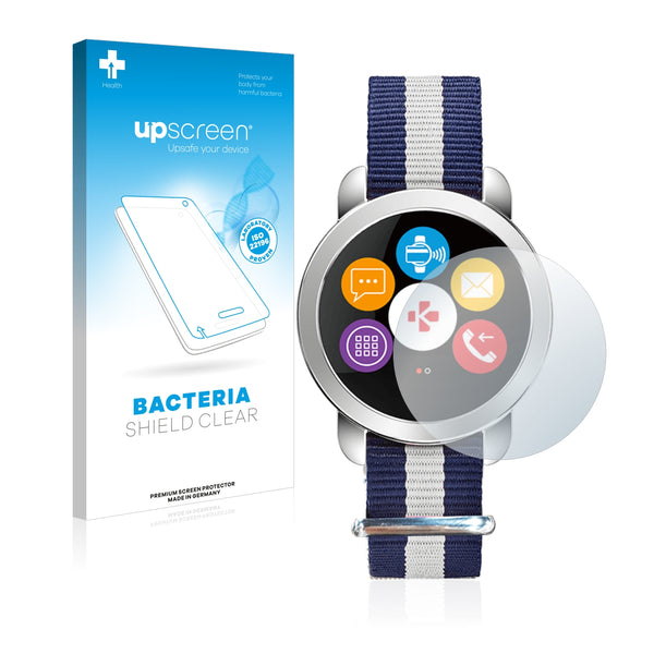 upscreen Bacteria Shield Clear Premium Antibacterial Screen Protector for MyKronoz ZeCircle 2 Premium