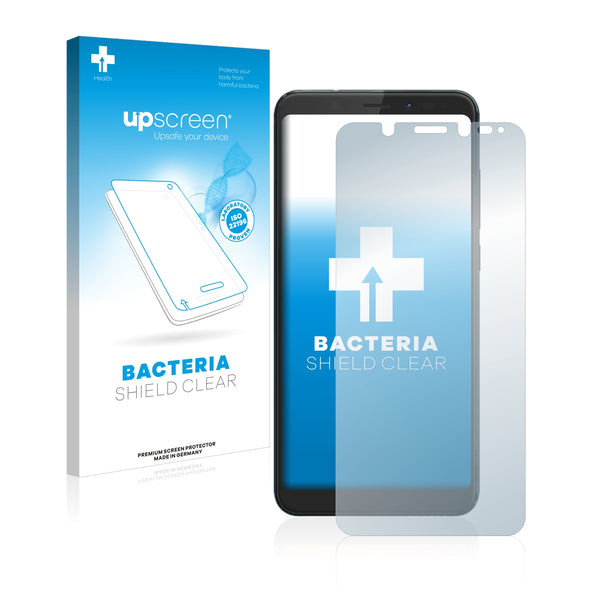 upscreen Bacteria Shield Clear Premium Antibacterial Screen Protector for Wiko View