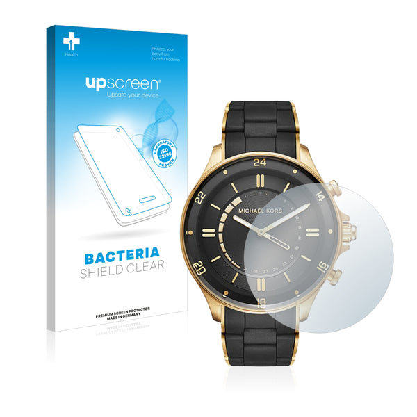 upscreen Bacteria Shield Clear Premium Antibacterial Screen Protector for Michael Kors Access Reid (45 mm)