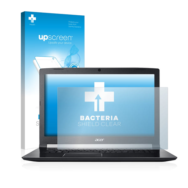 upscreen Bacteria Shield Clear Premium Antibacterial Screen Protector for Acer Aspire 7 A717-71G-70Z6