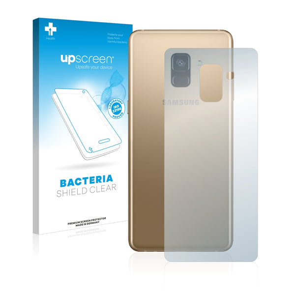 upscreen Bacteria Shield Clear Premium Antibacterial Screen Protector for Samsung Galaxy A8 Plus 2018 (Back)
