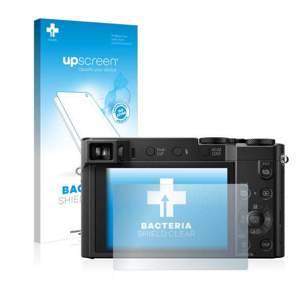 upscreen Bacteria Shield Clear Premium Antibacterial Screen Protector for Panasonic Lumix DMC-TZ100