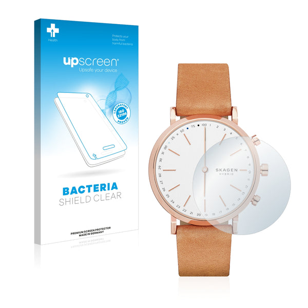 upscreen Bacteria Shield Clear Premium Antibacterial Screen Protector for Skagen Hald Connected Hybrid (40 mm)
