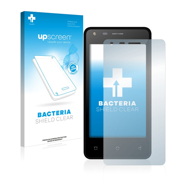 upscreen Bacteria Shield Clear Premium Antibacterial Screen Protector for Polaroid Pixy 4G