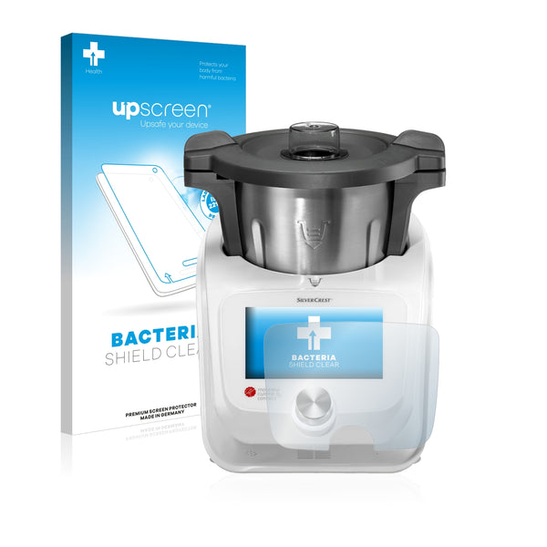 upscreen Bacteria Shield Clear Premium Antibacterial Screen Protector for SilverCrest Monsieur Cuisine Connect