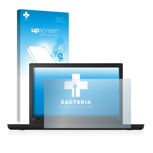 upscreen Bacteria Shield Clear Premium Antibacterial Screen Protector for Lenovo ThinkPad T480