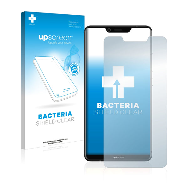 upscreen Bacteria Shield Clear Premium Antibacterial Screen Protector for Sharp Aquos S3