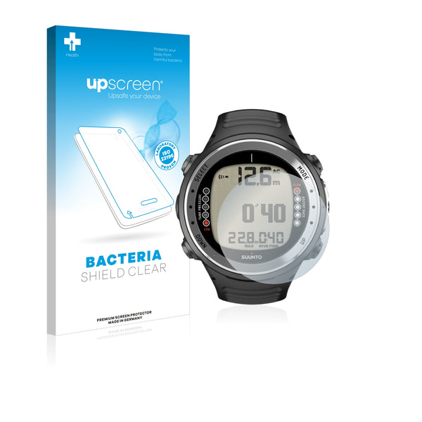 upscreen Bacteria Shield Clear Premium Antibacterial Screen Protector for Suunto D4I