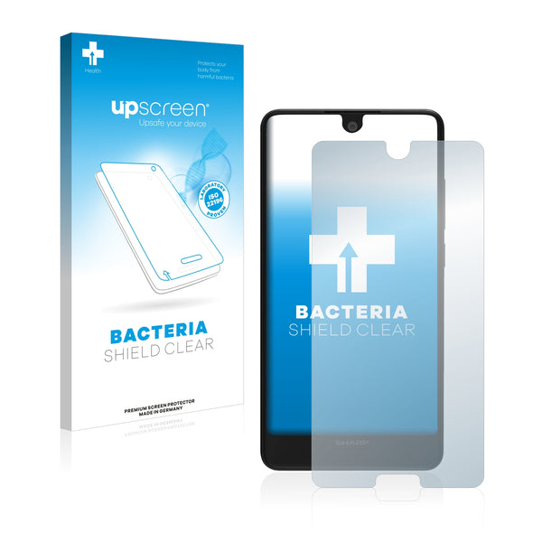 upscreen Bacteria Shield Clear Premium Antibacterial Screen Protector for Sharp Aquos C10