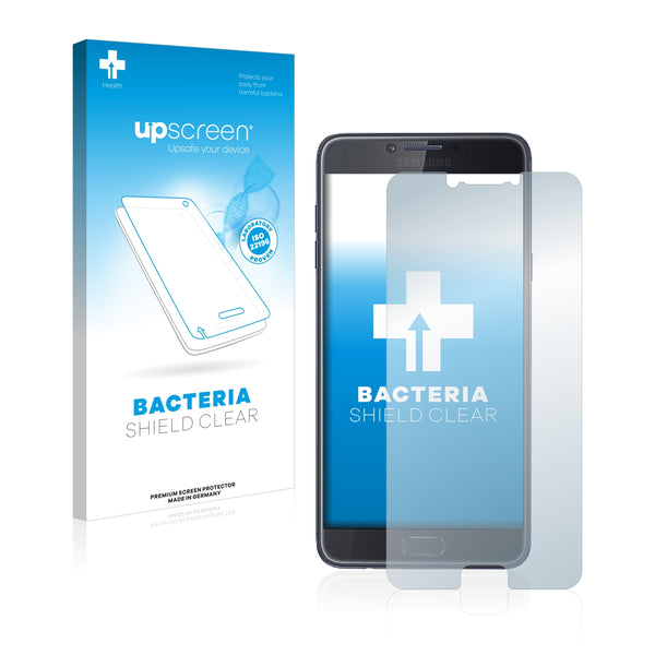 upscreen Bacteria Shield Clear Premium Antibacterial Screen Protector for Samsung Galaxy C7 Pro