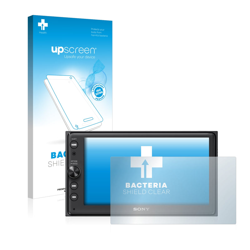 upscreen Bacteria Shield Clear Premium Antibacterial Screen Protector for Sony XAV-AX100 (6.4)