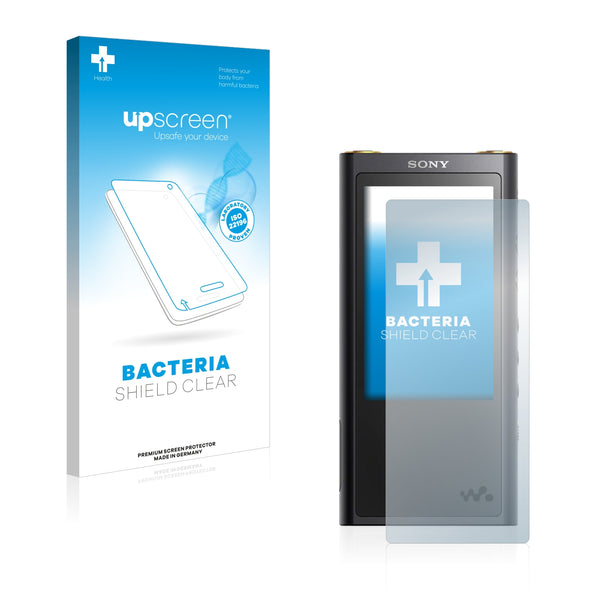 upscreen Bacteria Shield Clear Premium Antibacterial Screen Protector for Sony Walkman ZX300
