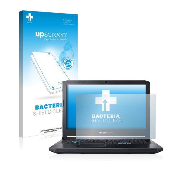 upscreen Bacteria Shield Clear Premium Antibacterial Screen Protector for Acer Predator Helios 500