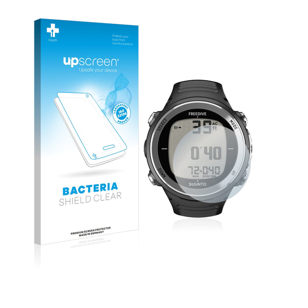 upscreen Bacteria Shield Clear Premium Antibacterial Screen Protector for Suunto D4F