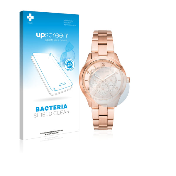 upscreen Bacteria Shield Clear Premium Antibacterial Screen Protector for Michael Kors Runway MK6608 (38 mm)