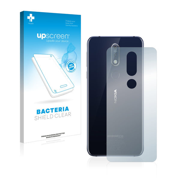 upscreen Bacteria Shield Clear Premium Antibacterial Screen Protector for Nokia 7.1 (Back)