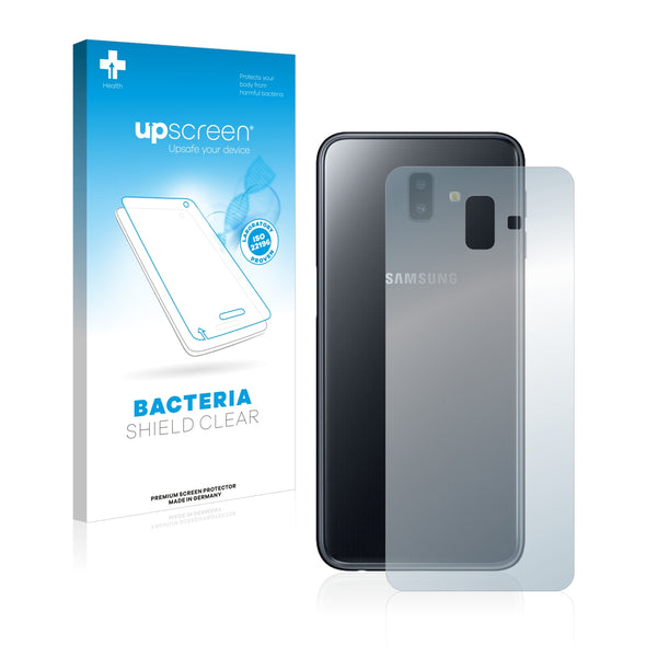 upscreen Bacteria Shield Clear Premium Antibacterial Screen Protector for Samsung Galaxy J6 Plus (Back)