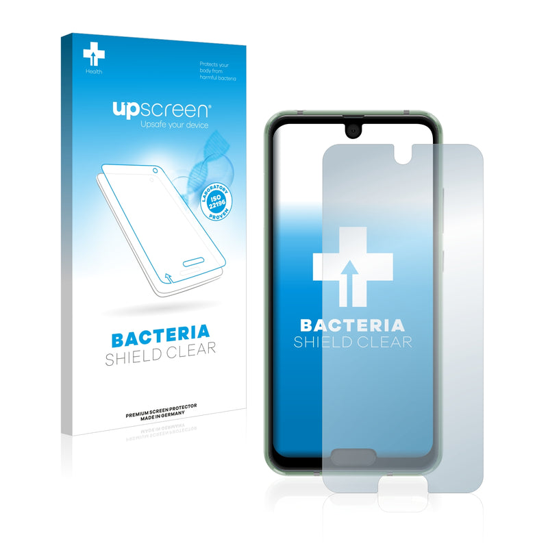 upscreen Bacteria Shield Clear Premium Antibacterial Screen Protector for Sharp Aquos R2 compact