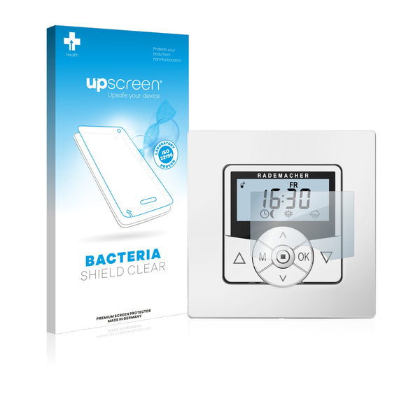 upscreen Bacteria Shield Clear Premium Antibacterial Screen Protector for Rademacher Troll Comfort DuoFern 5665