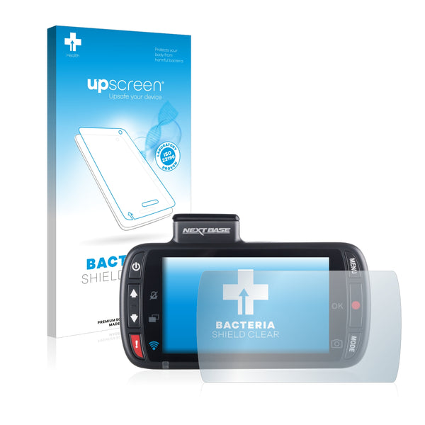 upscreen Bacteria Shield Clear Premium Antibacterial Screen Protector for Nextbase 312GW