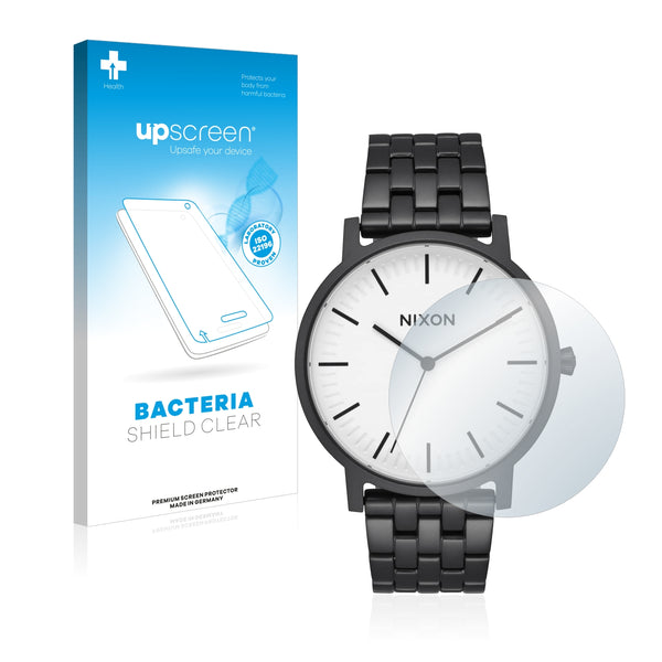 upscreen Bacteria Shield Clear Premium Antibacterial Screen Protector for Nixon Porter Bracelet (40 mm)