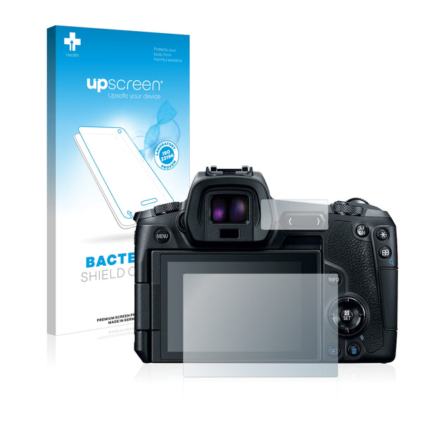 upscreen Bacteria Shield Clear Premium Antibacterial Screen Protector for Canon EOS R