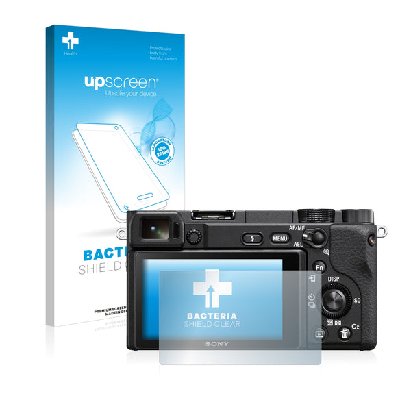 upscreen Bacteria Shield Clear Premium Antibacterial Screen Protector for Sony Alpha 6400