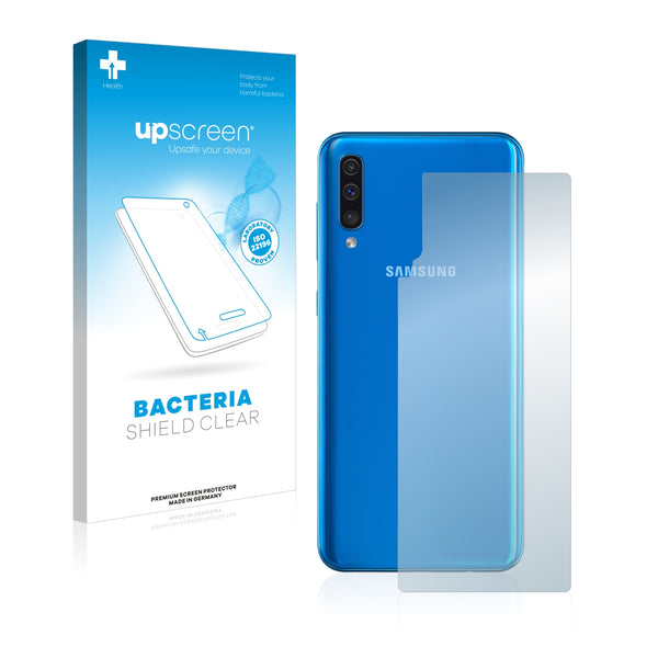 upscreen Bacteria Shield Clear Premium Antibacterial Screen Protector for Samsung Galaxy A50 (Back)