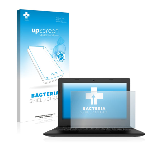 upscreen Bacteria Shield Clear Premium Antibacterial Screen Protector for TrekStor Surfbook E11B