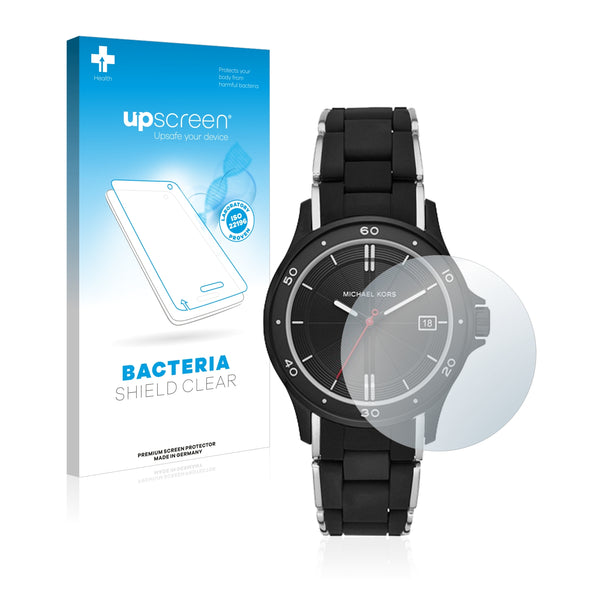 upscreen Bacteria Shield Clear Premium Antibacterial Screen Protector for Michael Kors Reid (40 mm)