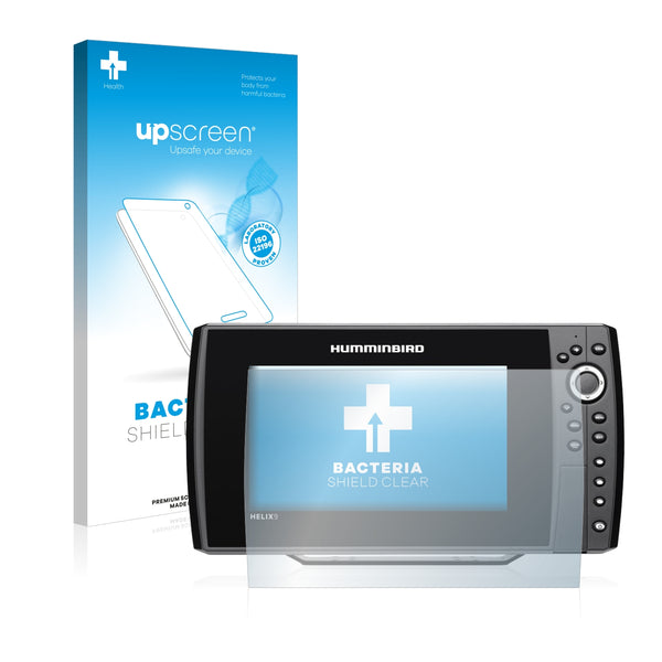 upscreen Bacteria Shield Clear Premium Antibacterial Screen Protector for Humminbird Helix 9