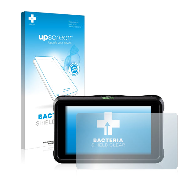 upscreen Bacteria Shield Clear Premium Antibacterial Screen Protector for Atomos Shinobi SDI