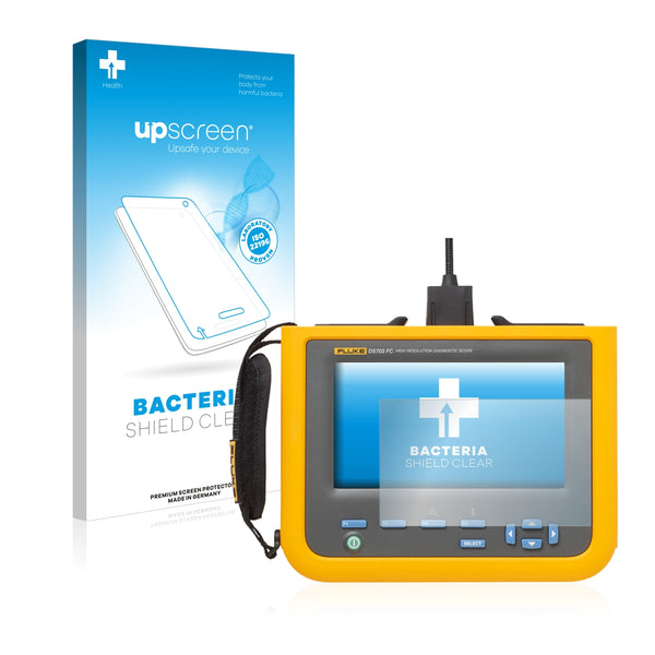 upscreen Bacteria Shield Clear Premium Antibacterial Screen Protector for Fluke DS703 FC