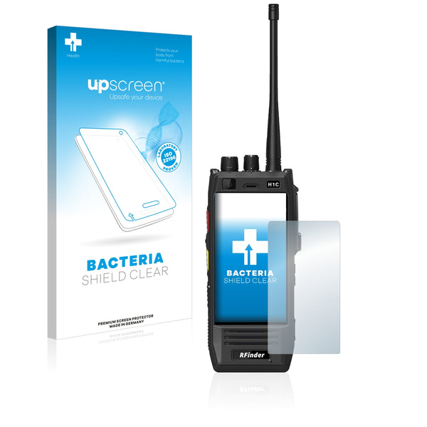 upscreen Bacteria Shield Clear Premium Antibacterial Screen Protector for Rfinder H1B-UD DMR 4G/LTE