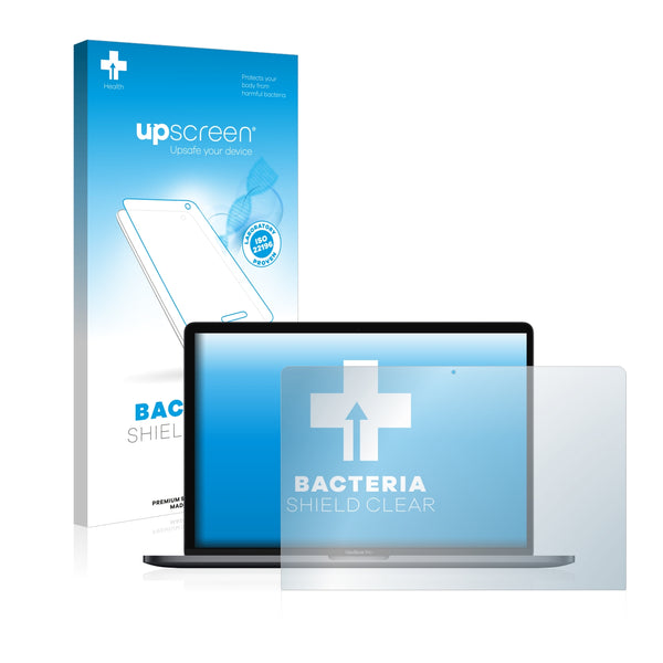 upscreen Bacteria Shield Clear Premium Antibacterial Screen Protector for Apple MacBook Pro 15 2019