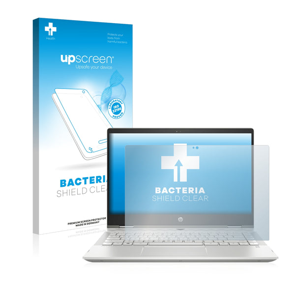 upscreen Bacteria Shield Clear Premium Antibacterial Screen Protector for HP Pavilion x360 14-cd1700ng