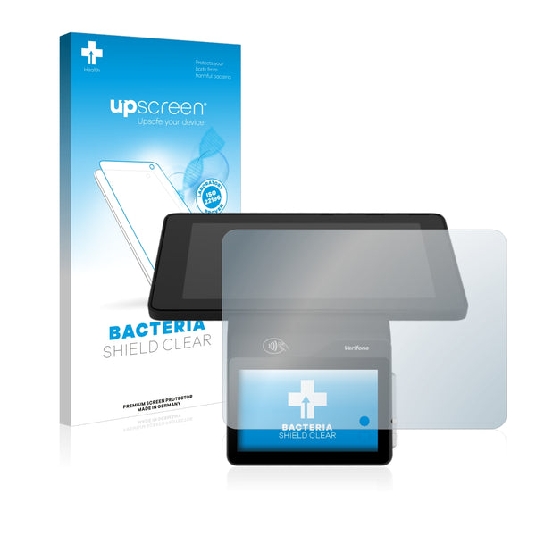 upscreen Bacteria Shield Clear Premium Antibacterial Screen Protector for Verifone Carbon 8