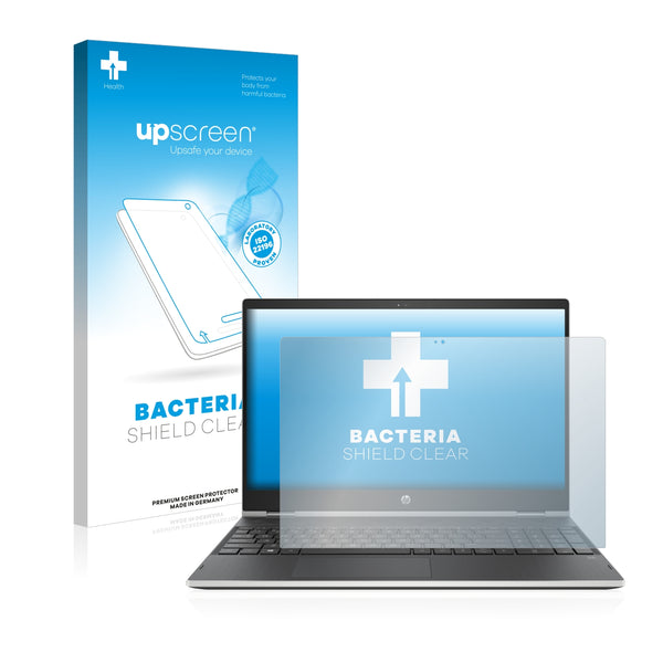 upscreen Bacteria Shield Clear Premium Antibacterial Screen Protector for HP Pavilion x360 15-cr0220ng