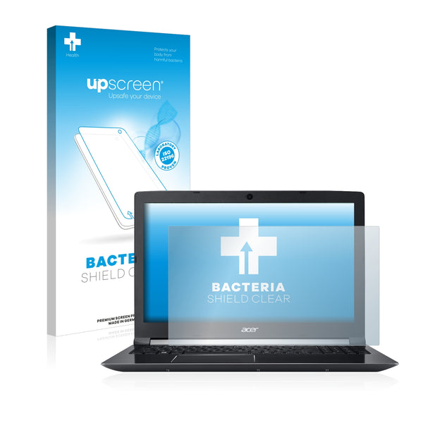 upscreen Bacteria Shield Clear Premium Antibacterial Screen Protector for Acer Aspire 7 A715-72G-517N
