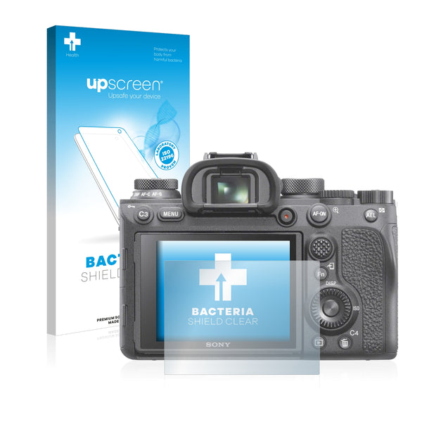 upscreen Bacteria Shield Clear Premium Antibacterial Screen Protector for Sony Alpha 9 II