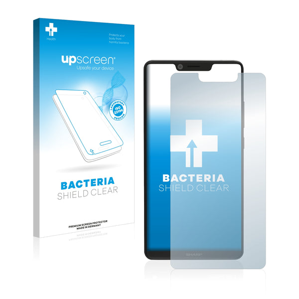 upscreen Bacteria Shield Clear Premium Antibacterial Screen Protector for Sharp Aquos D10