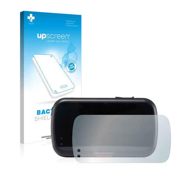 upscreen Bacteria Shield Clear Premium Antibacterial Screen Protector for Nextbase 322GW