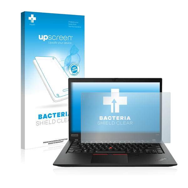 upscreen Bacteria Shield Clear Premium Antibacterial Screen Protector for Lenovo ThinkPad T490s
