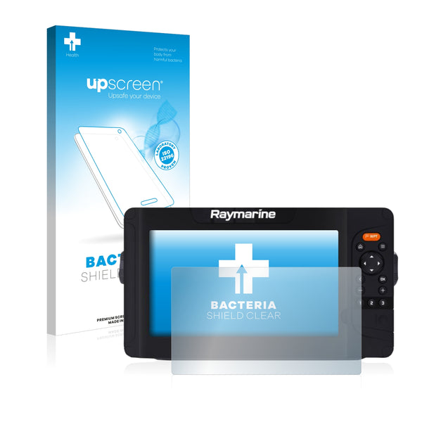upscreen Bacteria Shield Clear Premium Antibacterial Screen Protector for Raymarine Element 9 HV